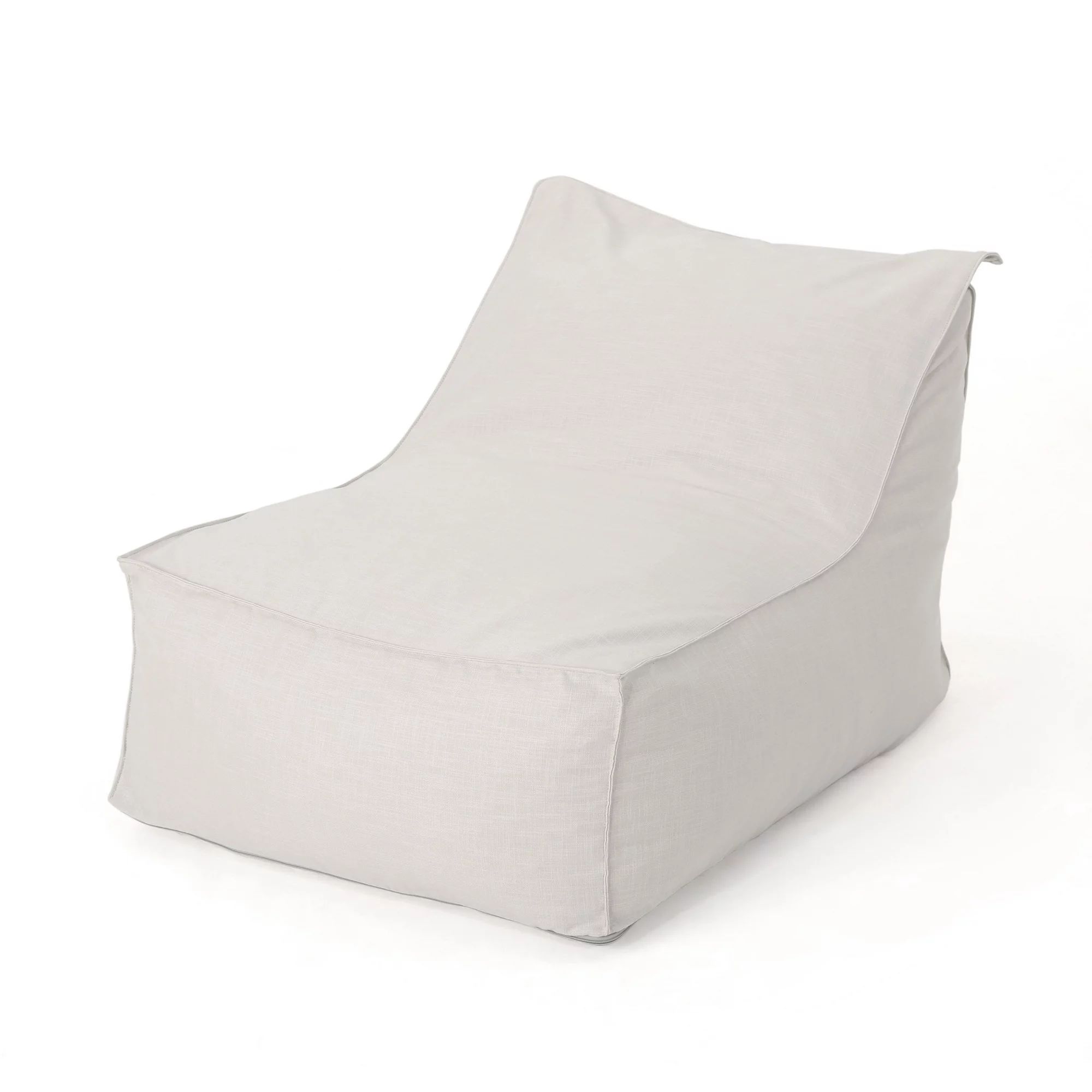 GDF Studio Lilac 3 Ft Water Resistant Fabric Bean Bag Chair, Khaki - Walmart.com | Walmart (US)