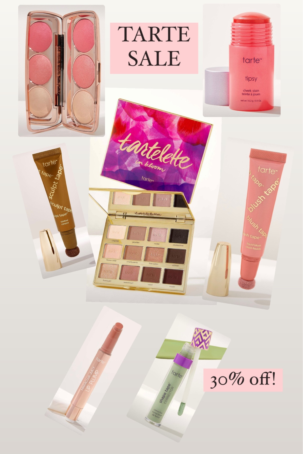 @tarte sale today-this is my current eyeshadow palette-has all the good, matte shades and a few shimmers. Light and darker colors. #tartlette #tartesale #creamrouge #blushstick #contourstick #maracuja #lipgloss #colorcorrector 

#LTKover40 #LTKsalealert #LTKbeauty