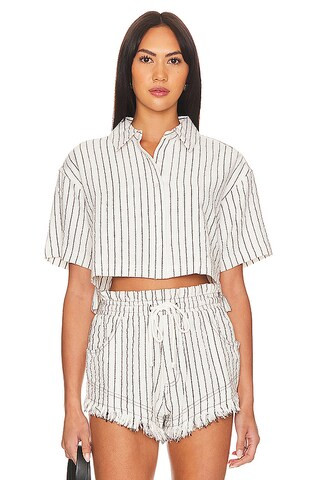 Steve Madden Cali Top in Cream & Black from Revolve.com | Revolve Clothing (Global)