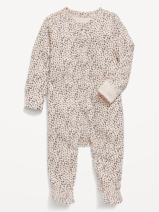 Unisex Sleep &amp; Play 2-Way-Zip Footed One-Piece for Baby | Old Navy (US)