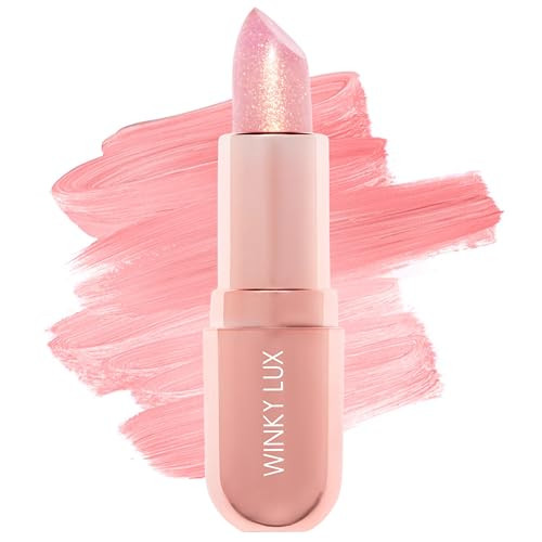 Winky Lux Rosé Glimmer Balm -Hydrating ph Lip Balm, Natural Pink Tint with pH Color Changing, Moisturize & Soften Lips While Leaving Sheer Pink Tint, with Vanilla Scent | Amazon (US)