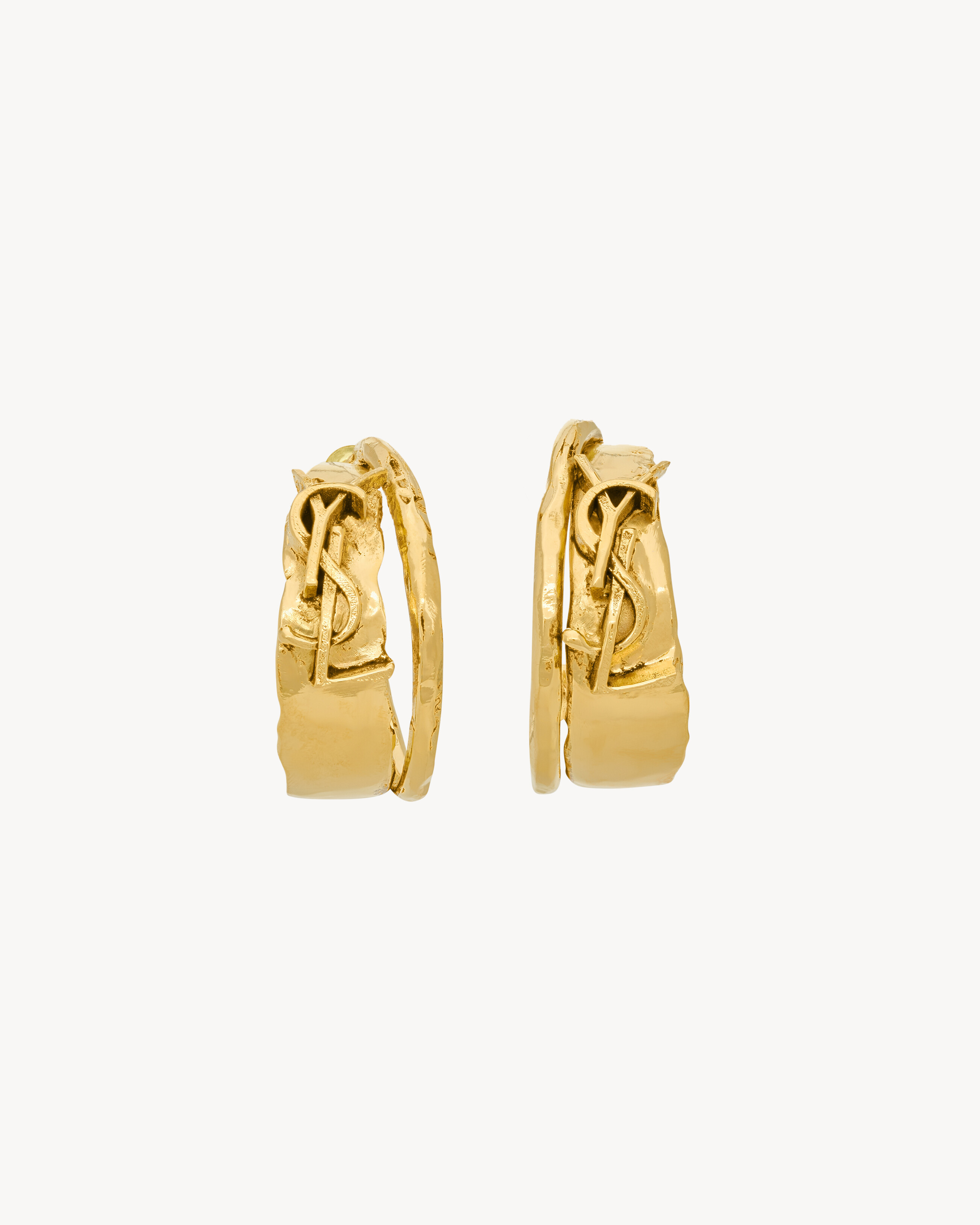small CASSANDRE earrings in metal | Saint Laurent Inc. (Global)