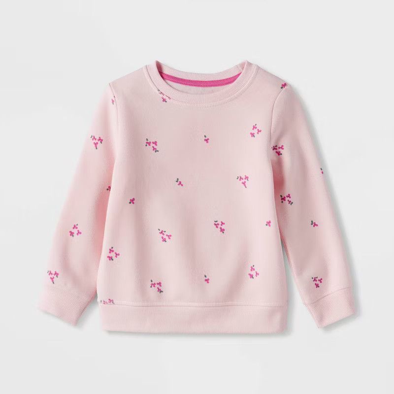 Toddler Girls' Fleece Pullover Sweatshirt - Cat & Jack™ | Target