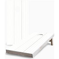 White Wood Wall 2x4 Cornhole Set - Outdoor Lawn Game Perfect For Tailgating, Backyard Parties, Gifts On Sale | Etsy (US)