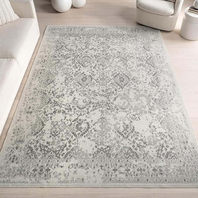 nuLOOM Odell Faded Vintage Area Rug, 8x10, Ivory | Amazon (US)