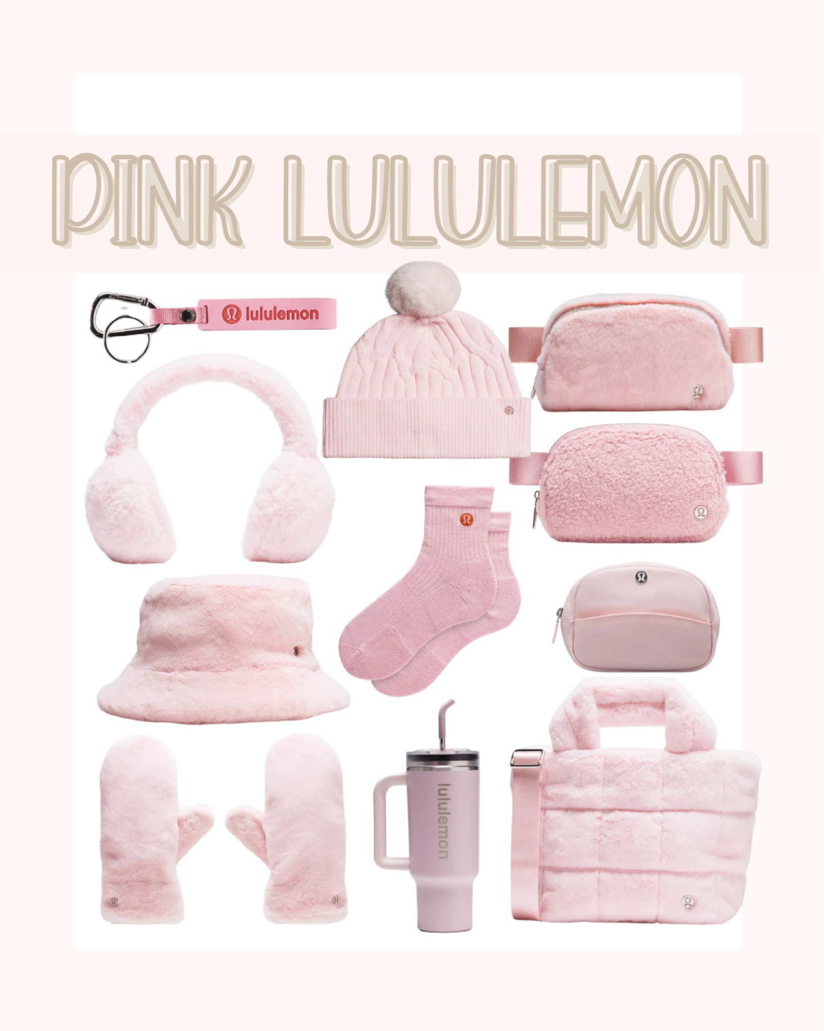 All the fluffy pink lululemon vibes!! These make for perfect gifts this holiday season!

Lululemon gift ideas, Lululemon pink, pink, Lululemon, pink, Lululemon belt bag, pink fleece, Lululemon belt, bag, pink, Lululemon gloves, pink, Lululemon earmuffs, pink, Lululemon bucket, hat, pink, Lululemon bag, Christmas gifts for her, gifts for her, lululemon tumbler cup, pink lover gifts, tween gifts, teen gifts, gift ideas for her


#LTKGiftGuide #LTKCyberWeek #LTKActive