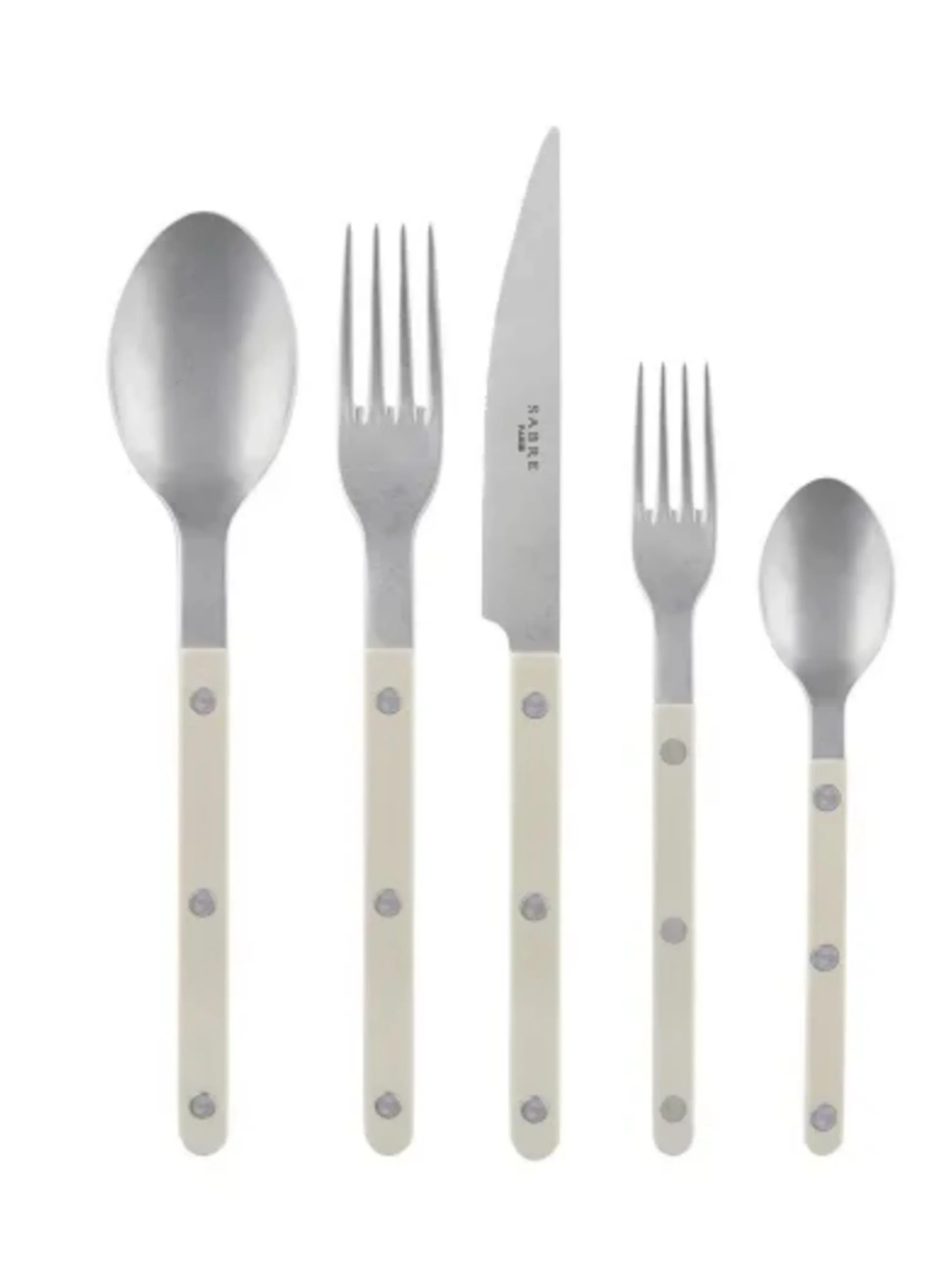 Sabre Paris Bistro Light Khaki 5 Piece Place Setting | Weston Table