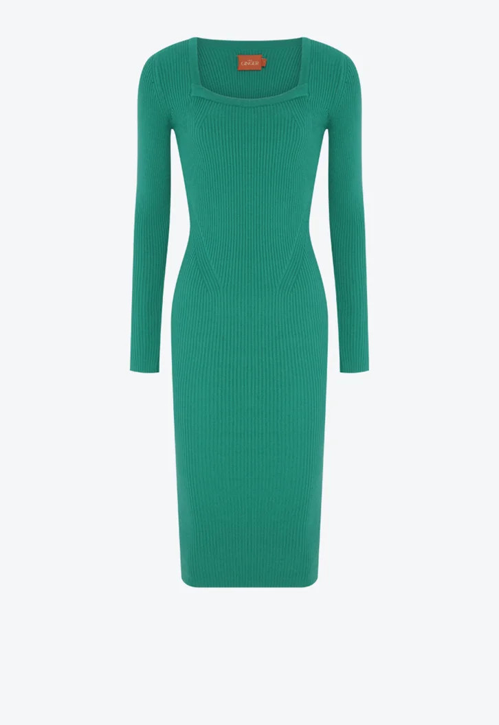 VESTIDO TRICOT VERDE GINGER TATE | ZZ Mall (BR)