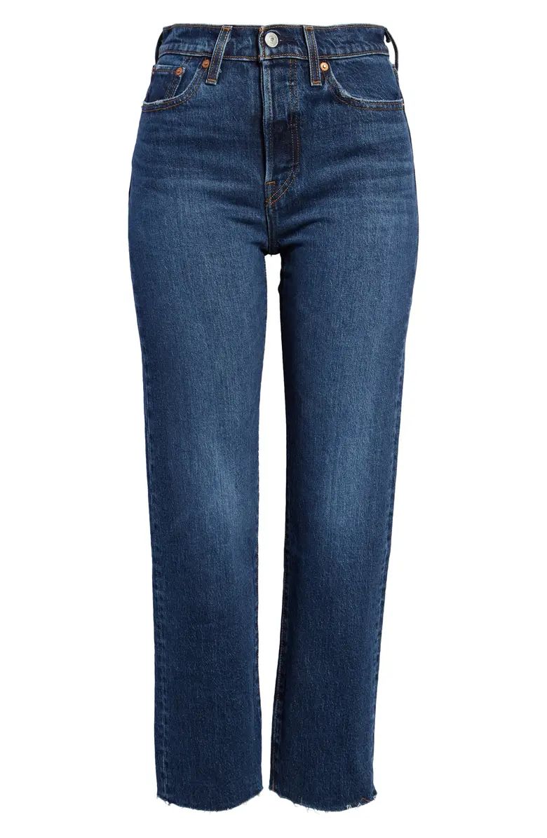 Women's Wedgie Raw Hem Straight Leg Jeans | Nordstrom