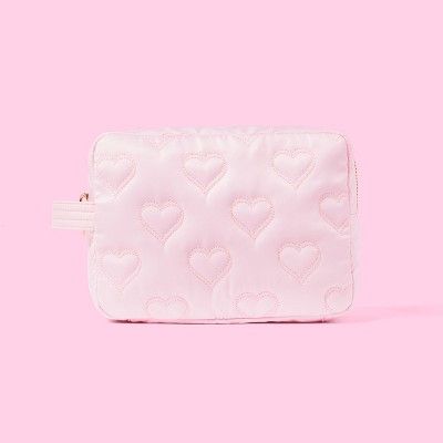 Quilted Hearts Large Pouch - Stoney Clover Lane x Target Light Pink | Target