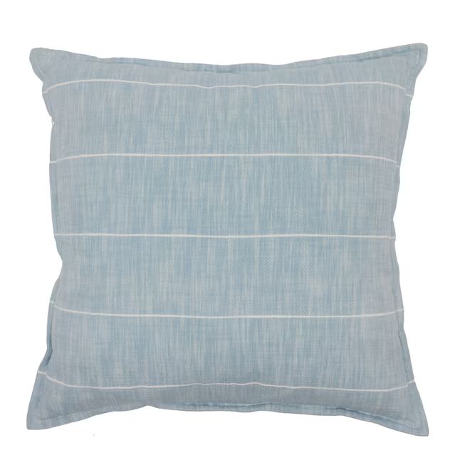 allen + roth 22-in x 22-in Light Blue Indoor Decorative Pillow | Lowe's