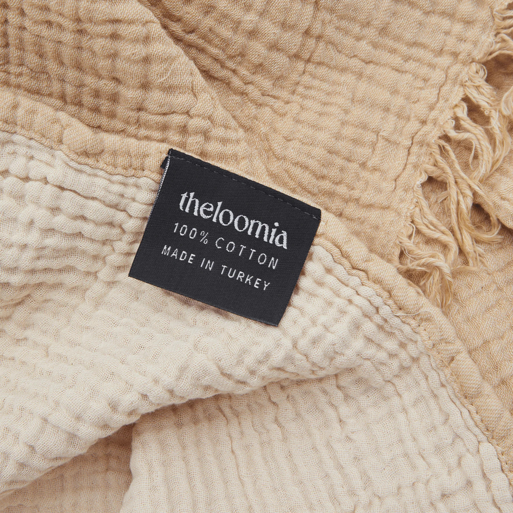 Joy |  Four Layered Crinkle Muslin Bed Cover | The Loomia