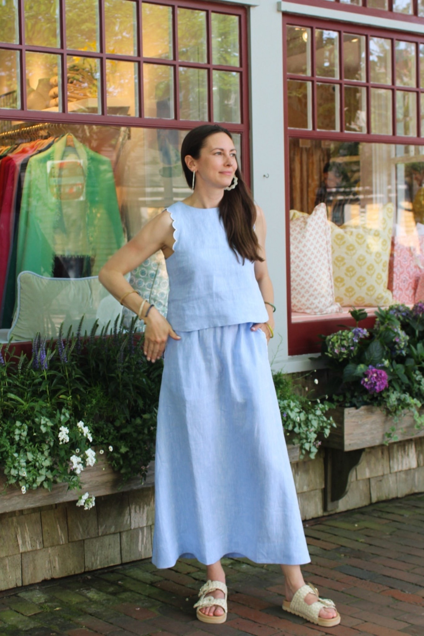 Mom style, east coast summer, summer vacation outfit, classic set, wedding guest outfit, fits tts and comes in lots of colors 

#LTKStyleTip #LTKOver40 #LTKSeasonal