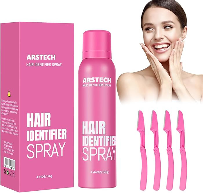 Hair Identifier Spray for Face Shaving Dermaplaning Tool Skin Body Dermaplaning Spray for Women w... | Amazon (US)