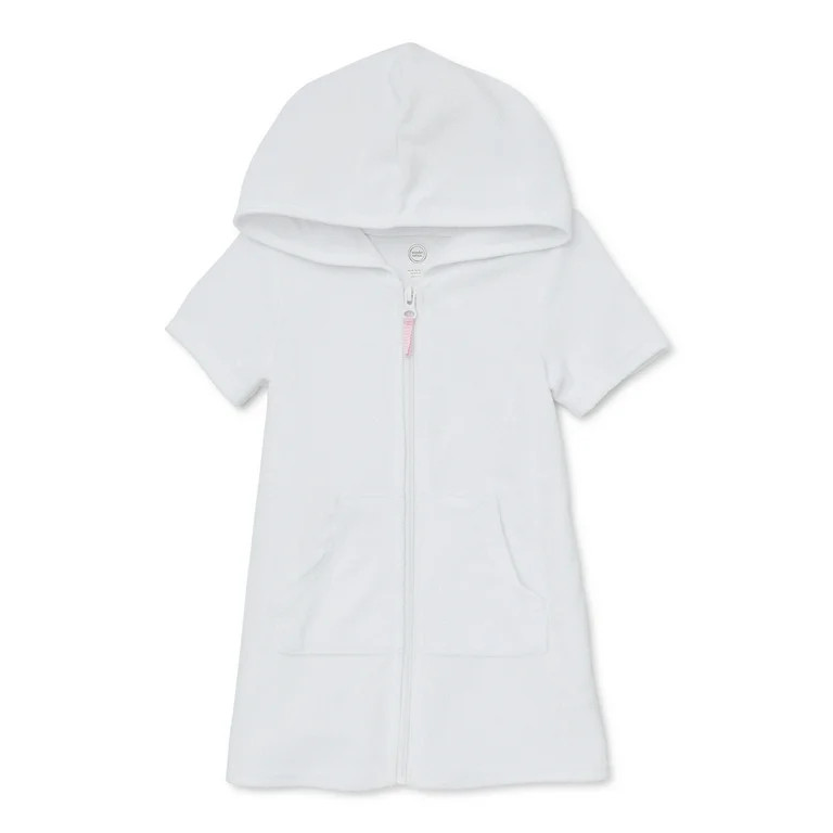 Wonder Nation Baby and Toddler Girl Terry Swim Cover Up, Sizes 12M-5T | Walmart (US)