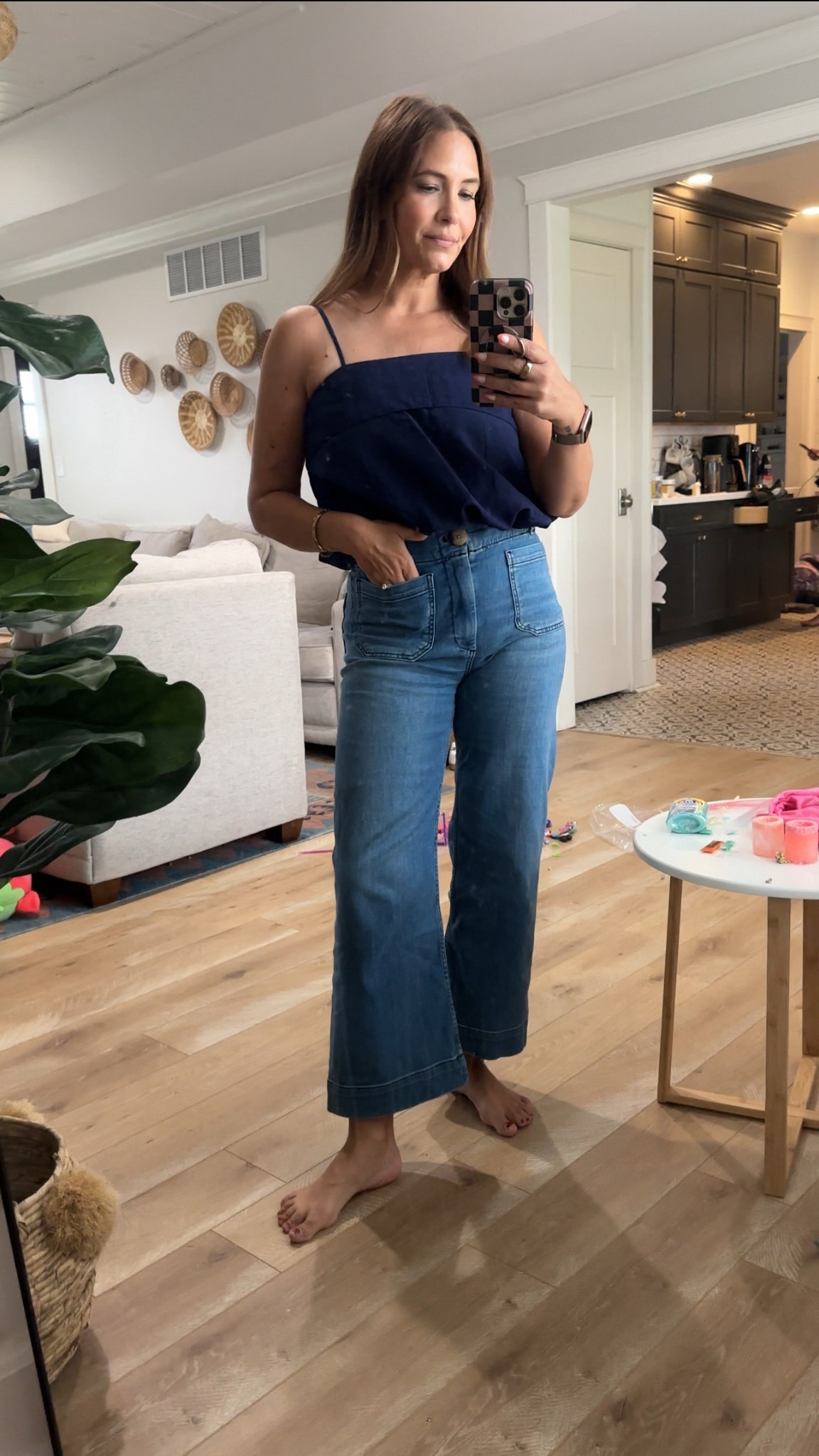 Wore this outfit over the weekend! Top is true to size, size down in the jeans 

#LTKFindsUnder100 #LTKPetite #LTKMidsize