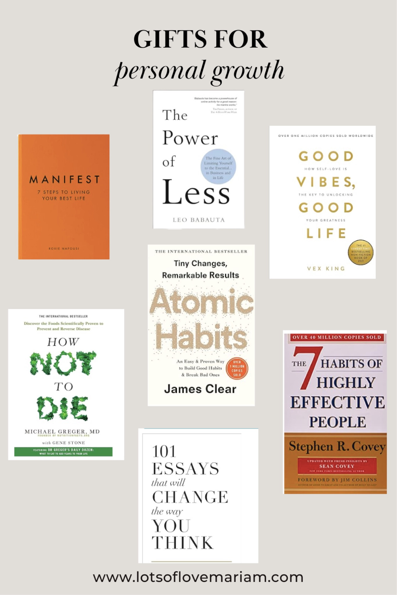 Gifts for the wellness enthusiast - personal development books 📚 


Home decor, books, personal development books, gifts for her, gift guide, wellness , that girl. Gift ideas for her 

#LTKhome #LTKGiftGuide #LTKSeasonal