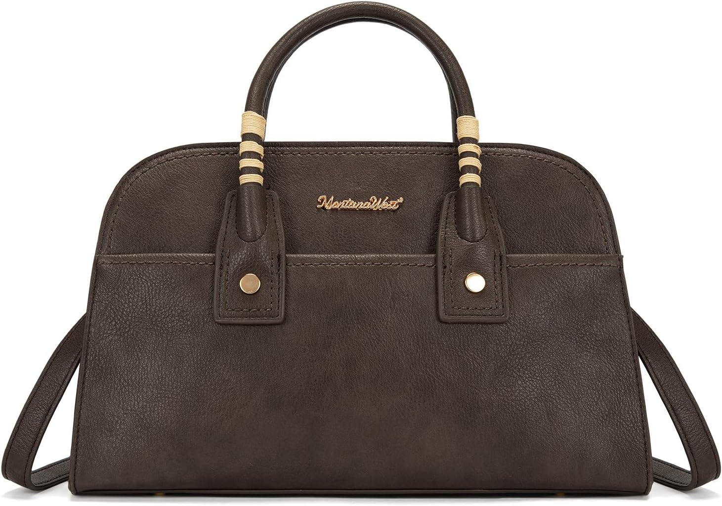 Montana West Structured Satchel Bag for Women, Top Handle Crossbody Purse | Amazon (US)
