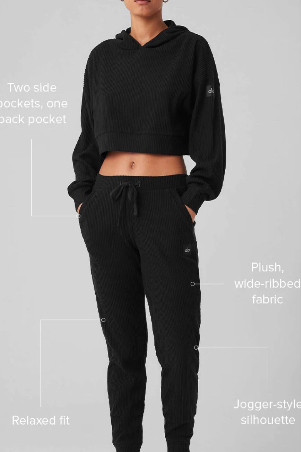 This is what I'd wear to travel! I love the ribbing detail on this sweat outfit. It's cute and chic enough to wear to the airport or running errands etc 

#LTKsalealert #LTKtravel #LTKActive