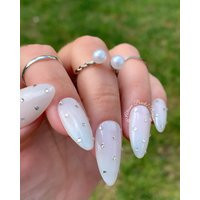 Sparkling White Press On Nails | Etsy (US)