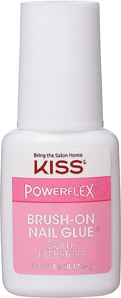 KISS PowerFlex Brush-On Nail Glue - Fast Drying Adhesive for Glue-On Nails & Repairs with Brush-O... | Amazon (US)