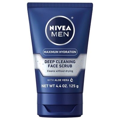 Nivea Men Maximum Hydration Deep Cleaning Face Scrub with Aloe Vera - 4.4oz | Target