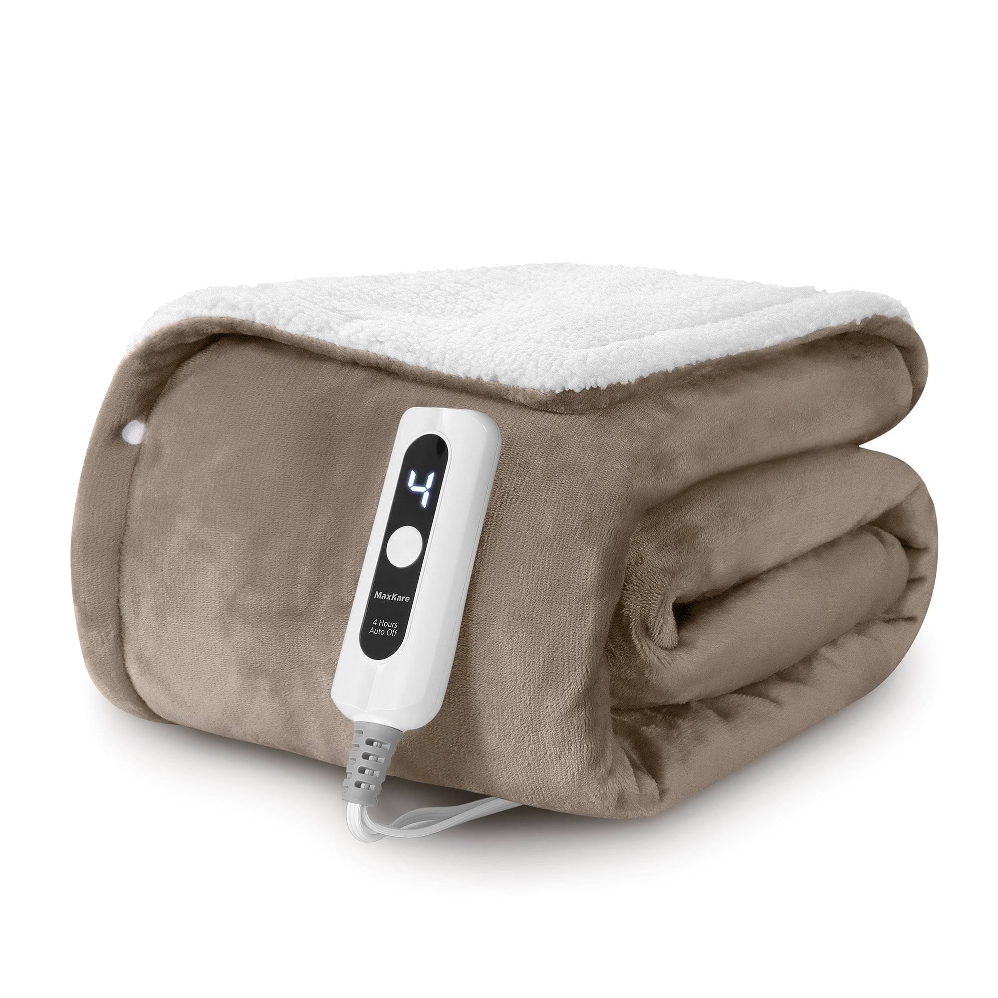 Maxkare 50" x 60" Electric Throw Blanket with 6 Heating Levels & 4H Auto-off, Machine Washable, L... | Walmart (US)