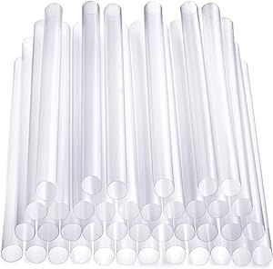 Comfy Package [100 Pack] Clear Jumbo Plastic Smoothie Straws | Amazon (US)