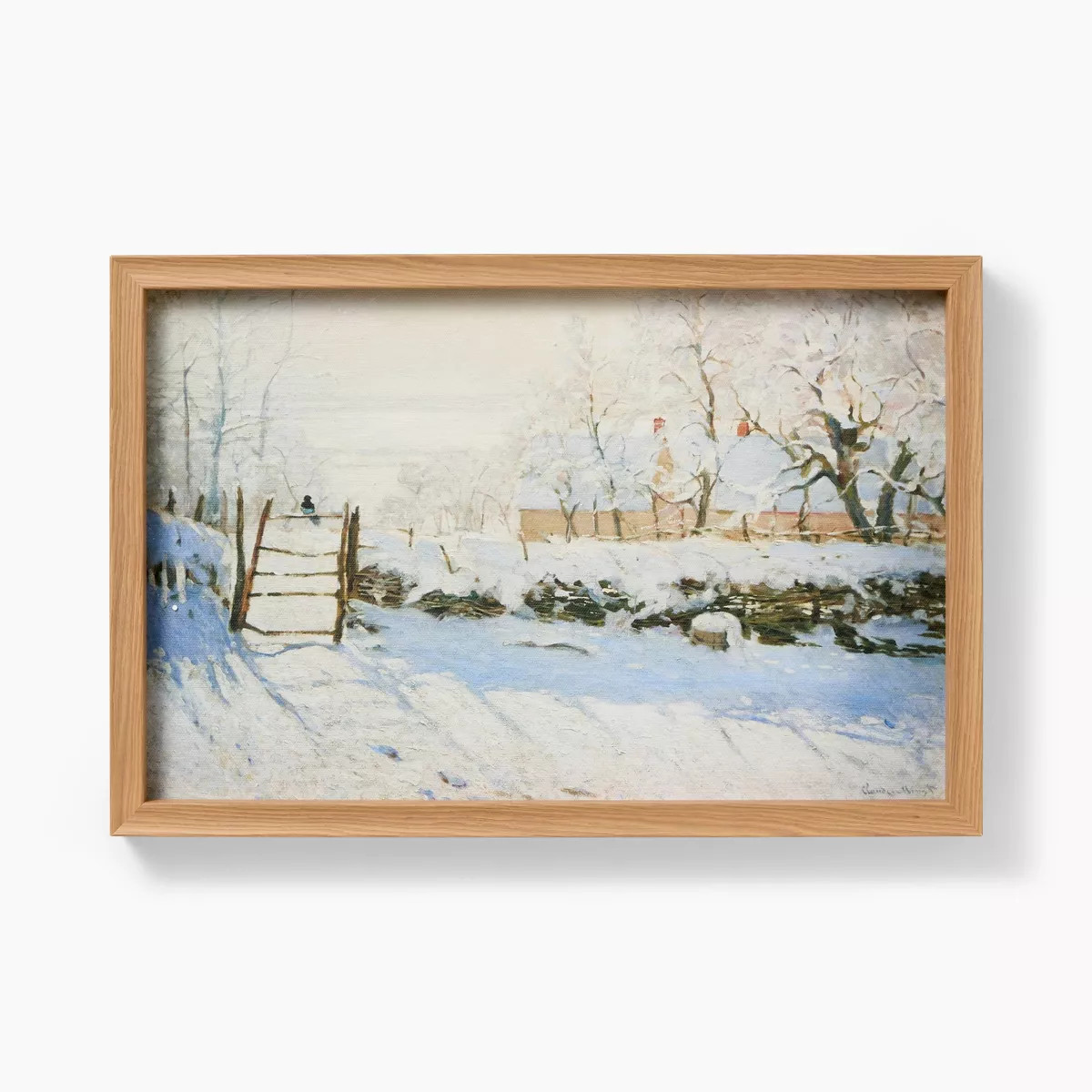 18"x12" Snow Landscape Framed Wall Art - Threshold™ designed with Studio McGee | Target