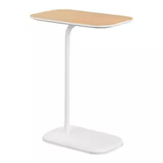 Convenience Concepts Oslo 25.25 in. H Light Oak/White Wood C End Table S20-490 - The Home Depot | The Home Depot