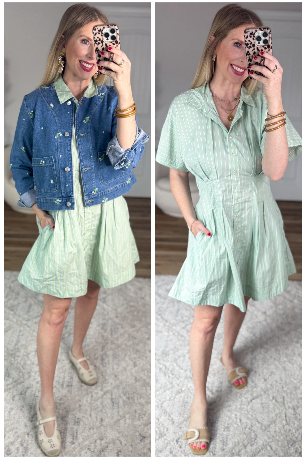 2 ways to style this striped corset waist dress! 

#LTKmomlife #LTKootd #LTKWorkwear