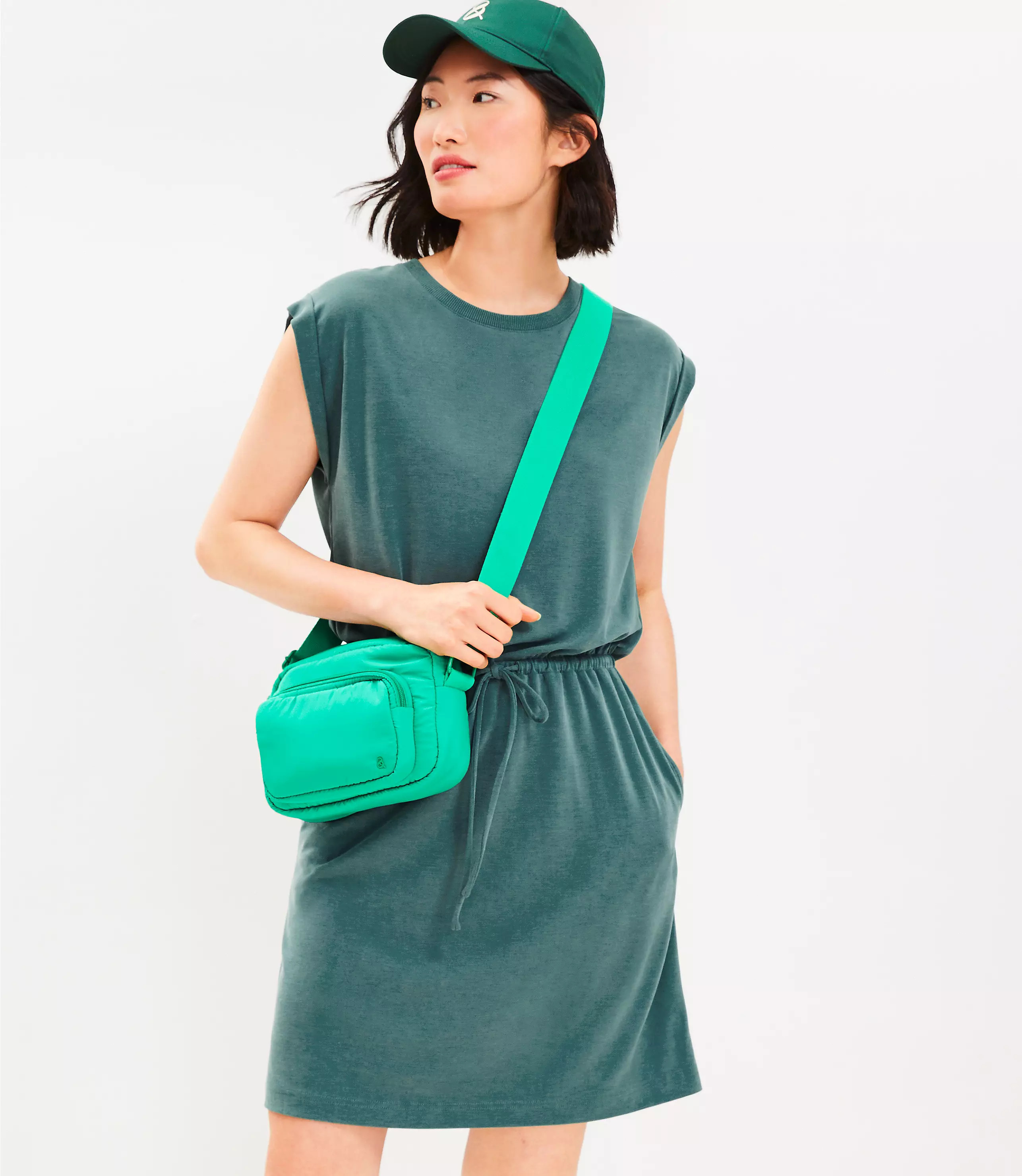 Lou & Grey Drawstring Pocket Dress | LOFT