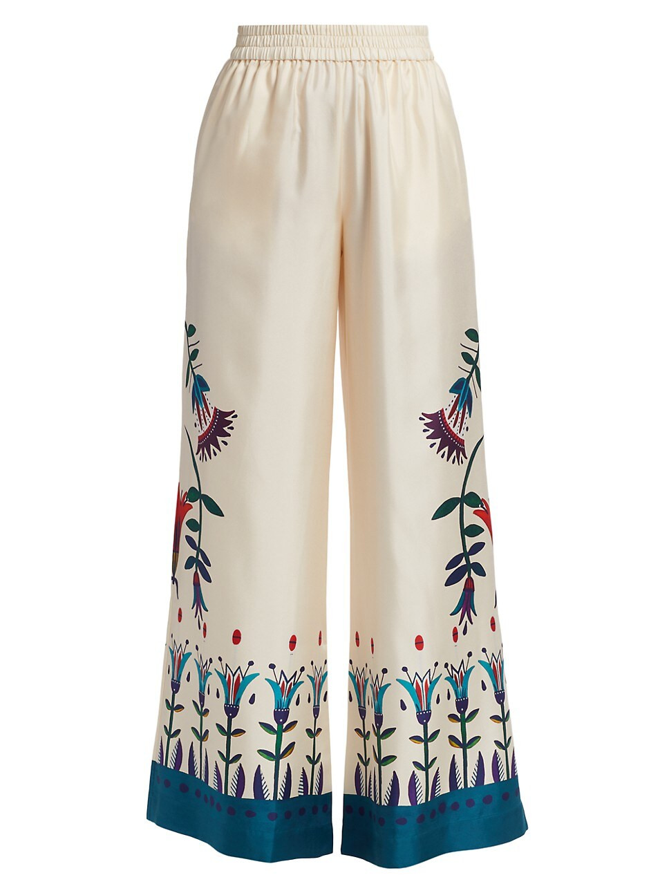 Floral Silk Palazzo Pants | Saks Fifth Avenue