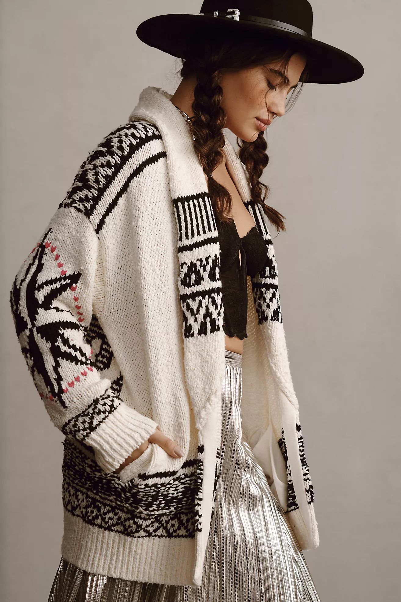 Pilcro Slouchy Waves Cardigan Sweater | Anthropologie (US)