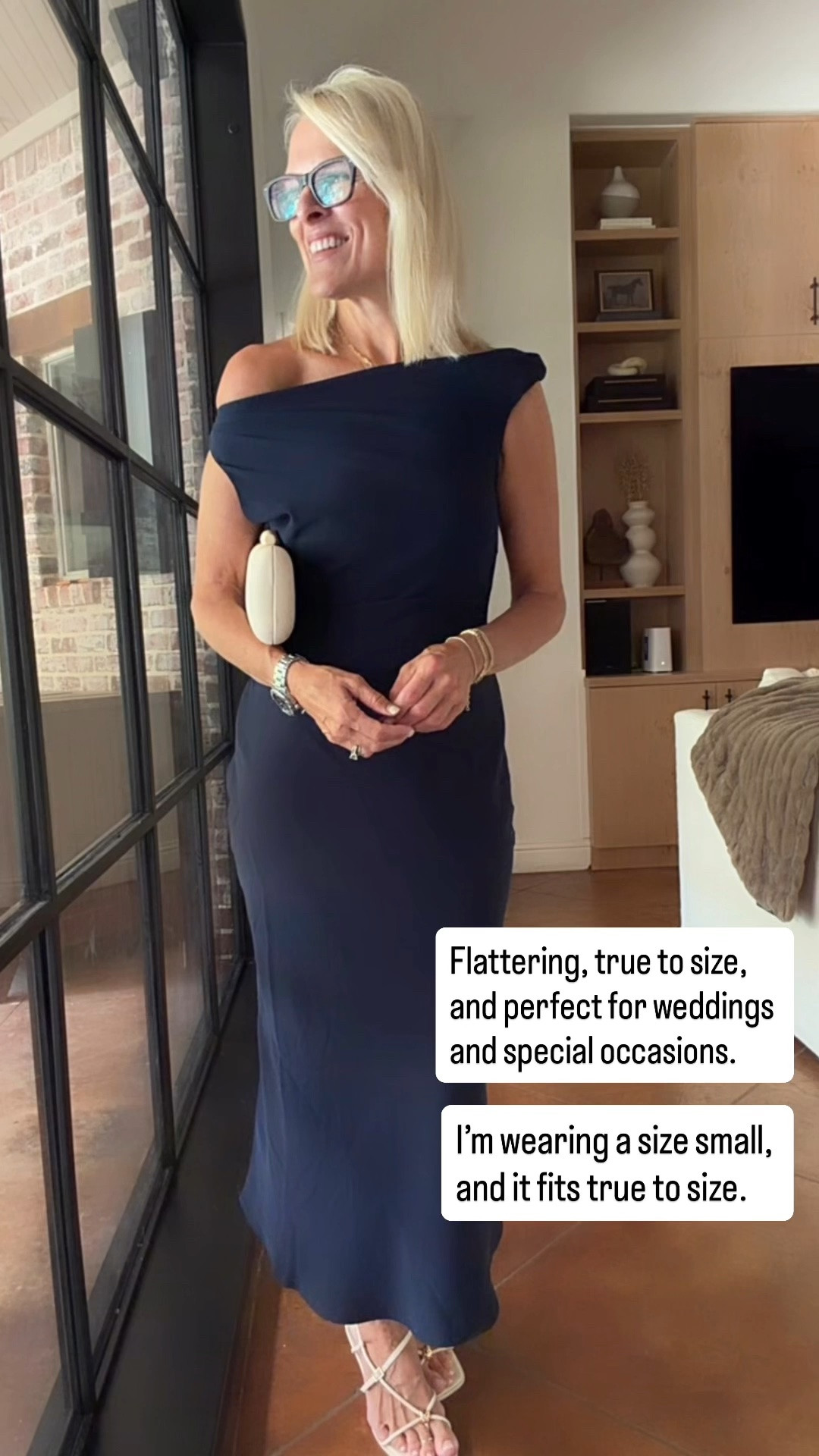 This one-shoulder dress is such an elegant, flattering find. The ruching through the waist creates a beautiful silhouette, and it’s perfect for a wedding guest, rehearsal dinner, or mother of the bride/groom look. I’m wearing a size small, and it fits true to size.

💡 LTK MADE EASY
❤️ Heart = Support my posts!
🔖 Save = Get sale & restock alerts
📋 Lists = Keep favorites organized
📲 Share = Send lists and products to a friend. Hello, Christmas List!
💬 Comment = Ask me anything about what I’m wearing. :-)

#LTKootd #LTKOver40 #LTKSeasonal