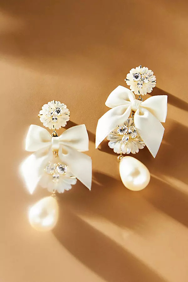 Nicola Bathie Cara Earrings By Nicola Bathie in White | Anthropologie (US)