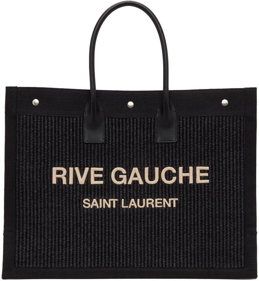 Black 'Rive Gauche' East/West Noe Tote | SSENSE