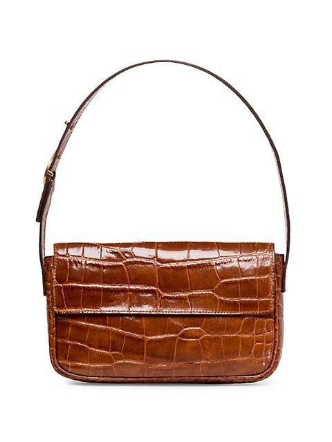 Tommy Croc-Embossed Leather Baguette | Saks Fifth Avenue