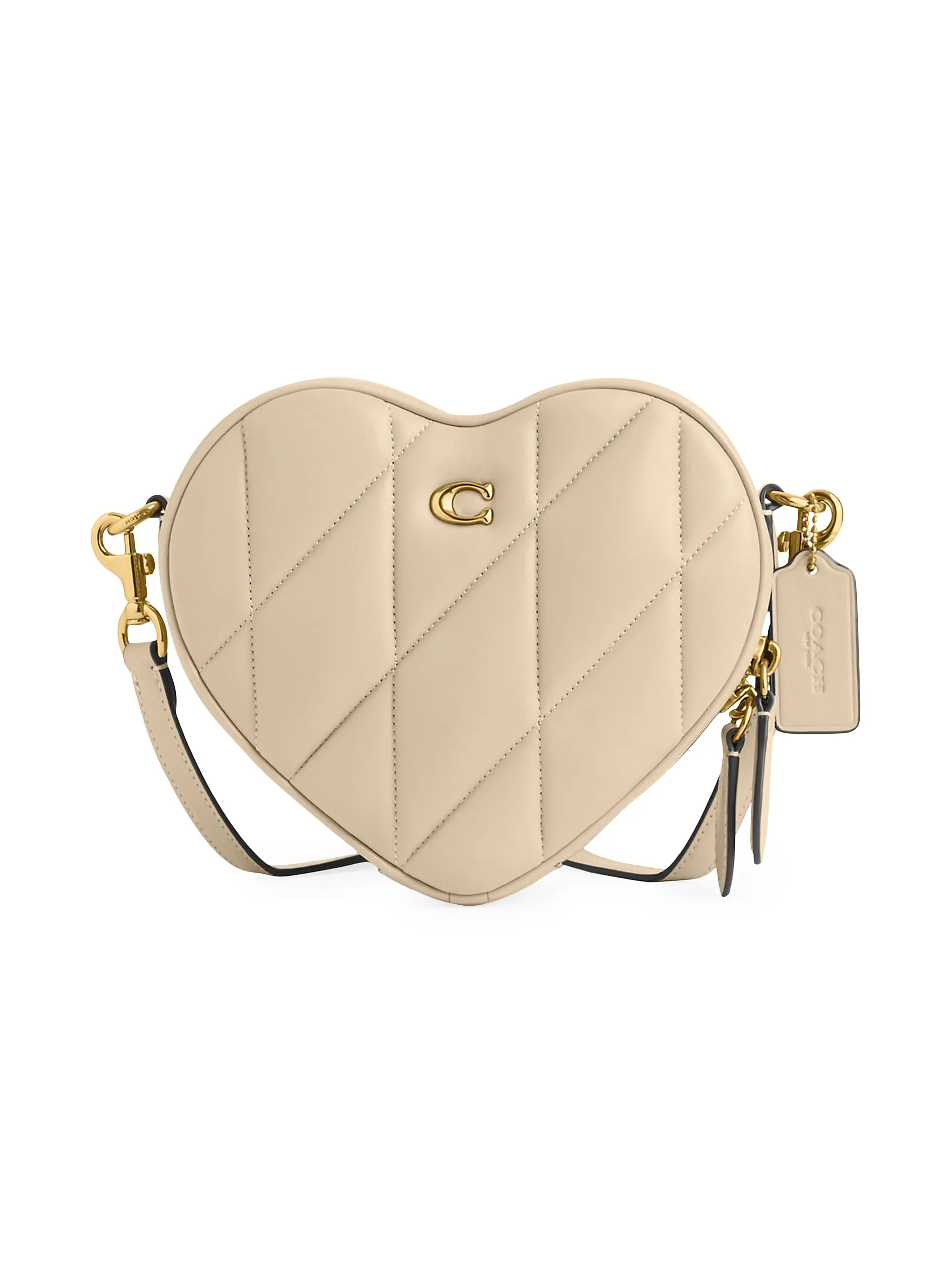 Quilted Leather Heart Crossbody Bag | Saks Fifth Avenue