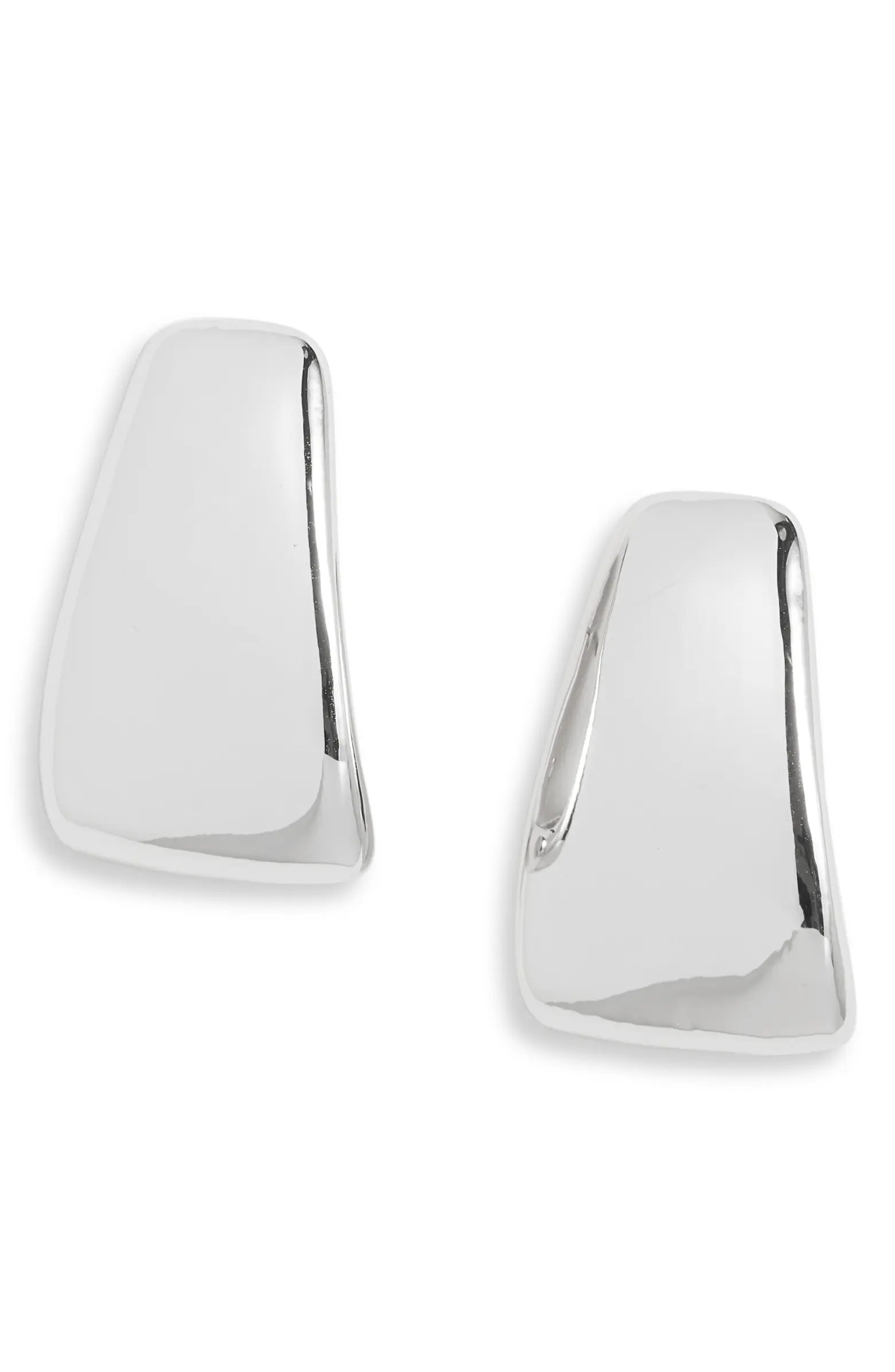Open Edit Rounded J Hoop Earrings | Nordstrom | Nordstrom