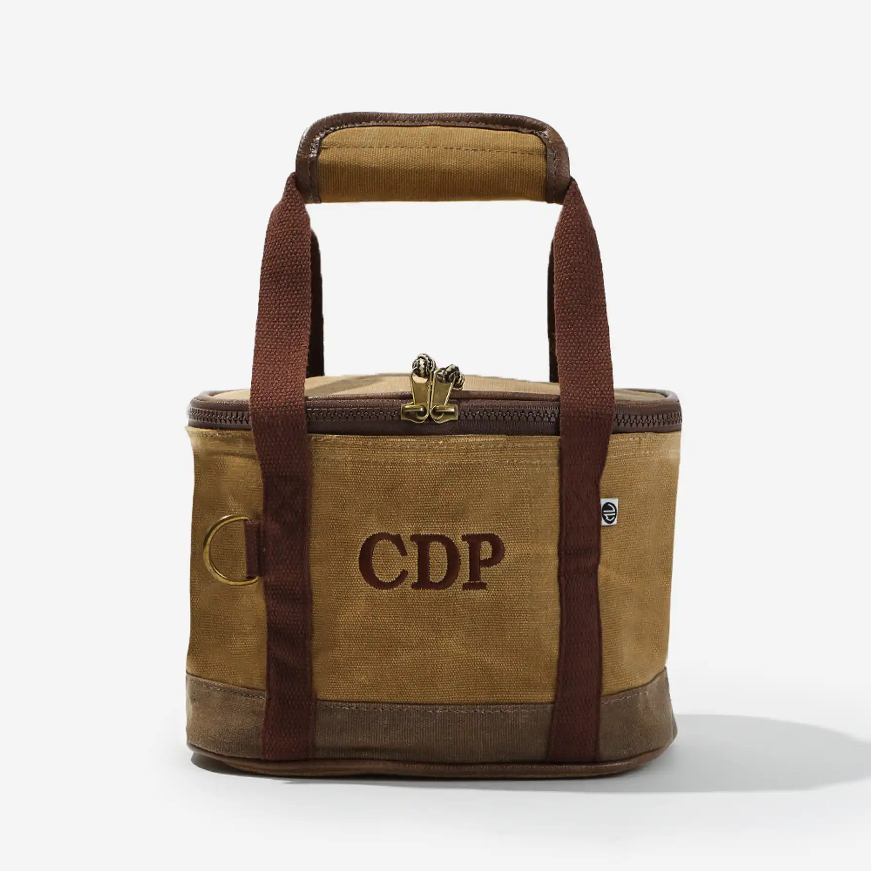 Personalized Waxed Canvas Small Cooler | Marleylilly