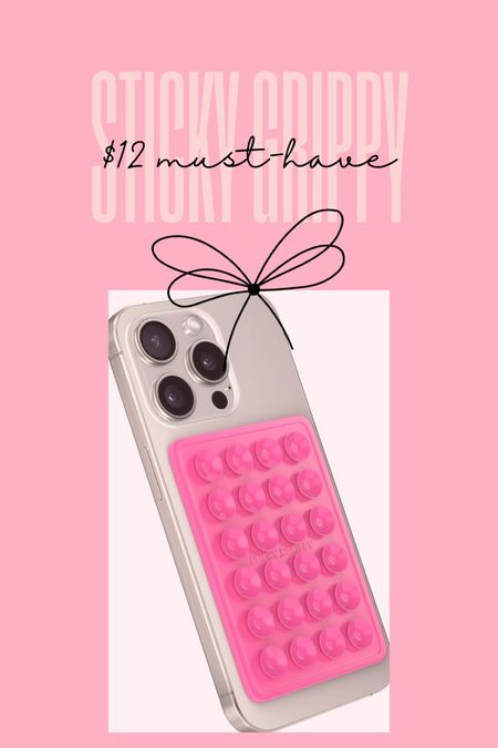 my new fav phone accessory!! just $12 for this sticky phone gripper | 