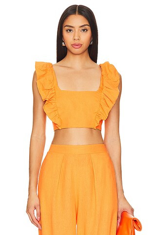 PEIXOTO Jocelyn Top in Mango Tango from Revolve.com | Revolve Clothing (Global)
