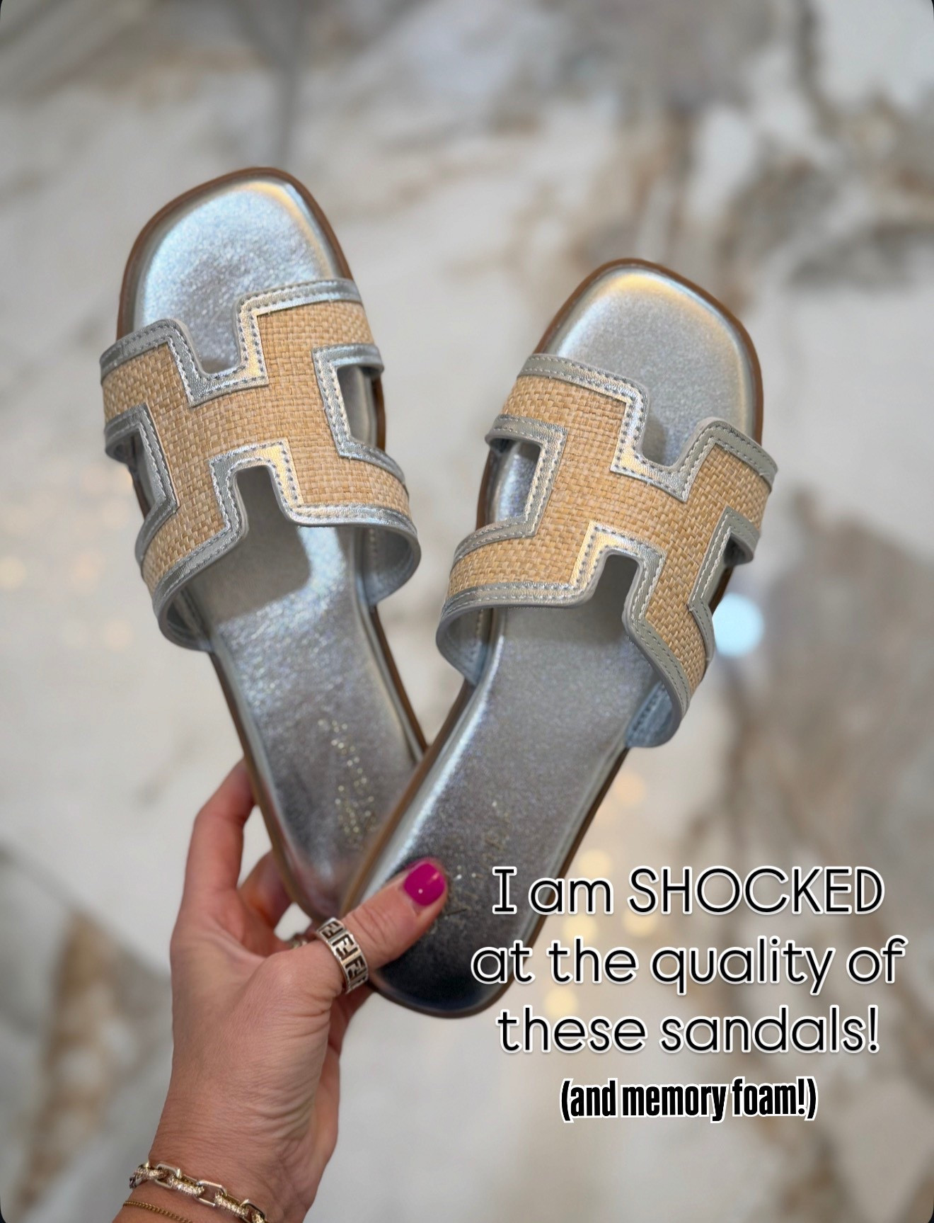 These designer look alike sandals are legit and actually so comfy - tts