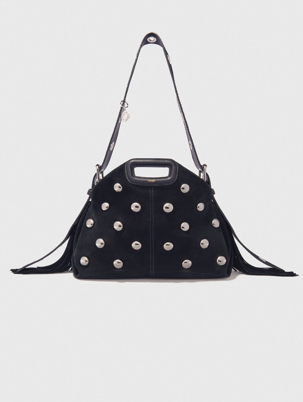 Sac Miss M en suède à studs | Maje EU