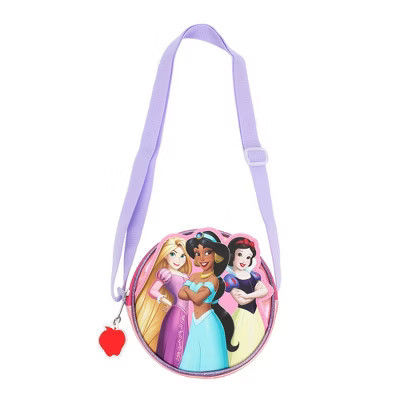 Disney Princess Character Patch Pink 5.5" Mini PU Handbag | Target