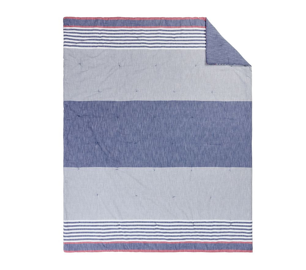 Reversible Nantucket Stripe Comforter & Shams | Pottery Barn Kids