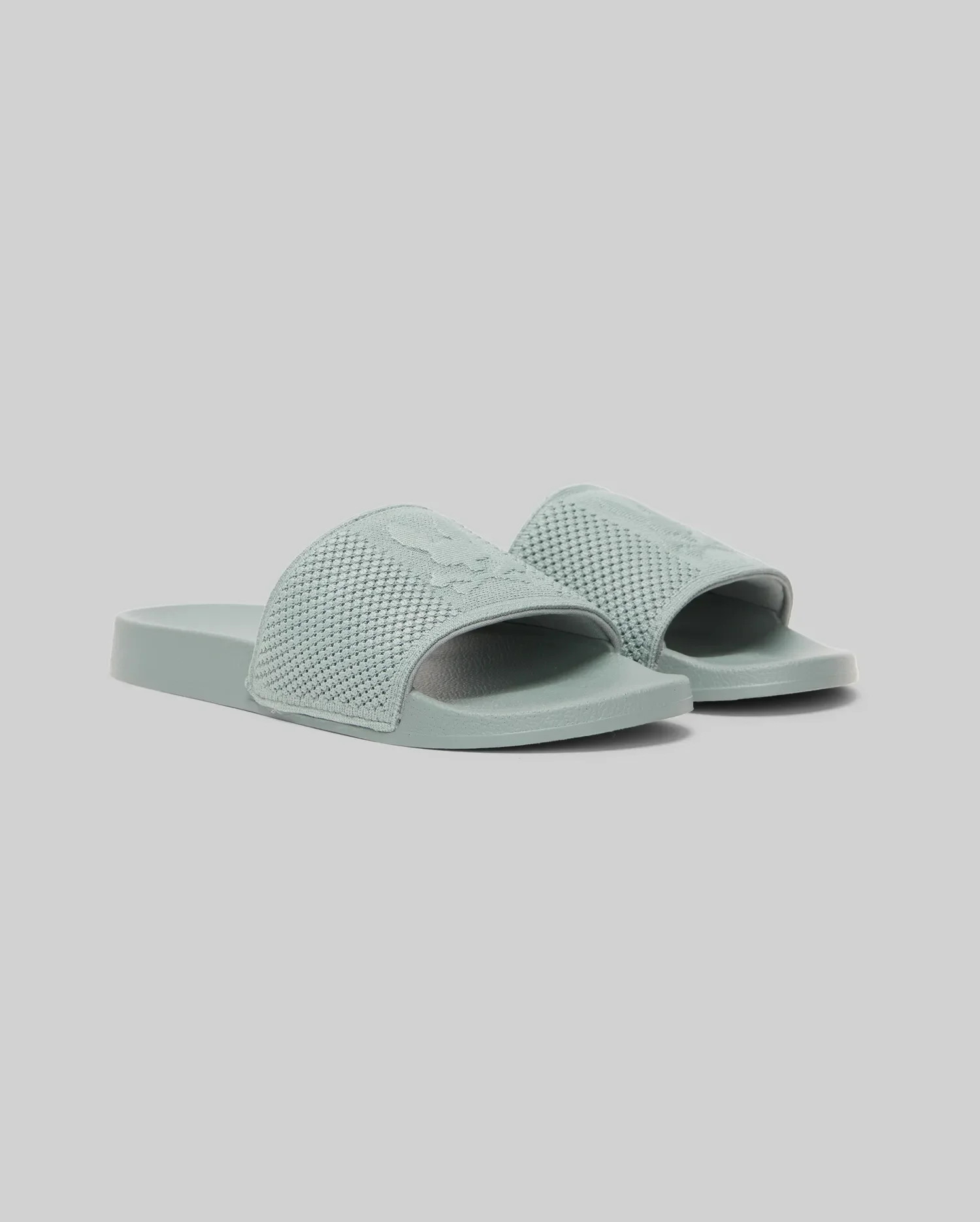 Kids Gray Knit Slides | Psycho Bunny | Psycho Bunny (US)