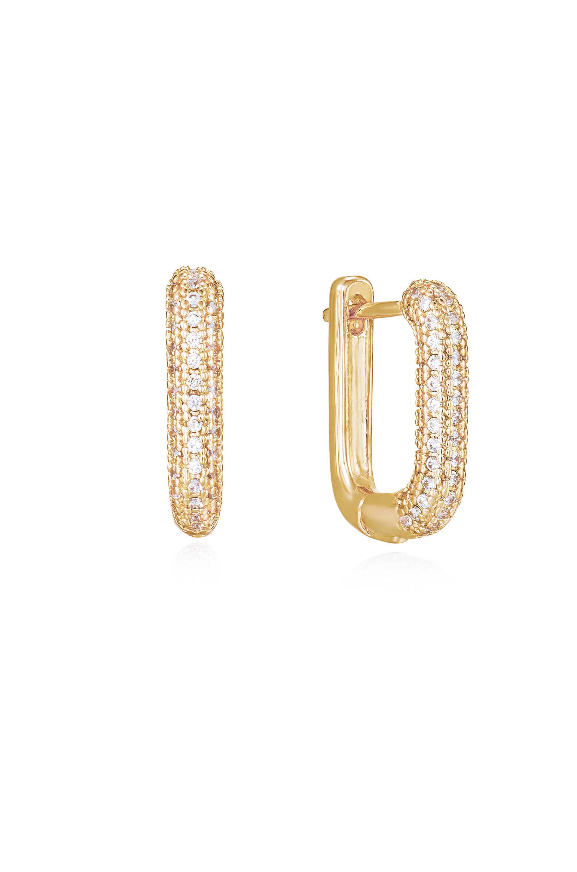 Petite Pave Huggie Earrings | Ettika