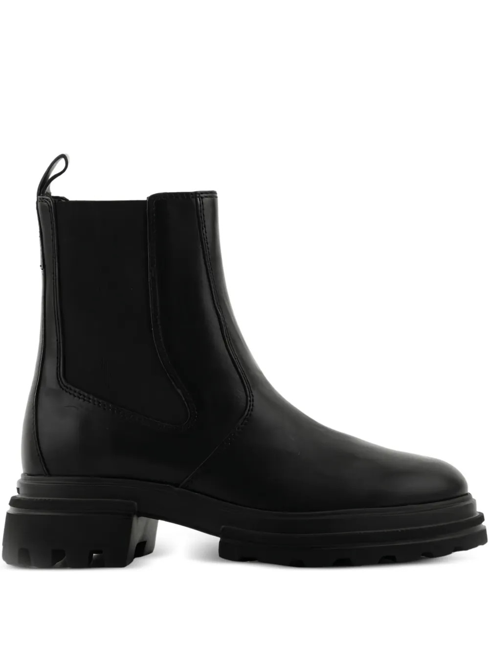 Hogan Leather Chelsea Boots | Black | FARFETCH | Farfetch Global
